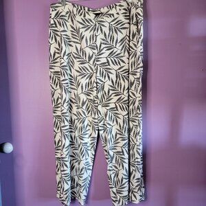 J. Jill Wearever Collection Tropical Cropped Pants Raton Spandex Women’s LARGE